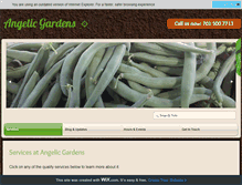 Tablet Screenshot of angelic-gardens.com